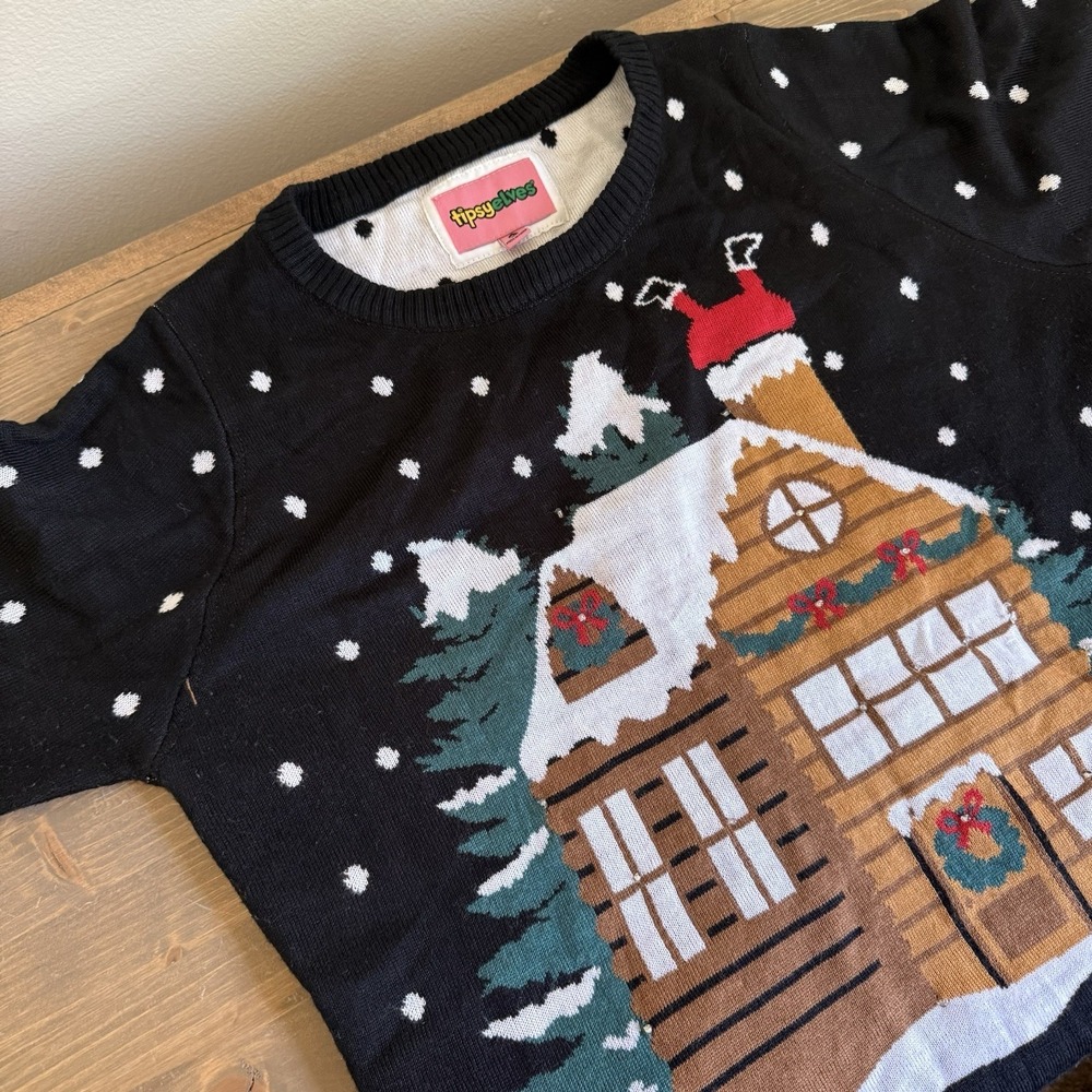 Tipsy‎ Elves Womens Medium Light Show Ugly Christmas Sweater